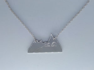 Skellig Rock pendant (Silver) by Dingle Goldsmiths