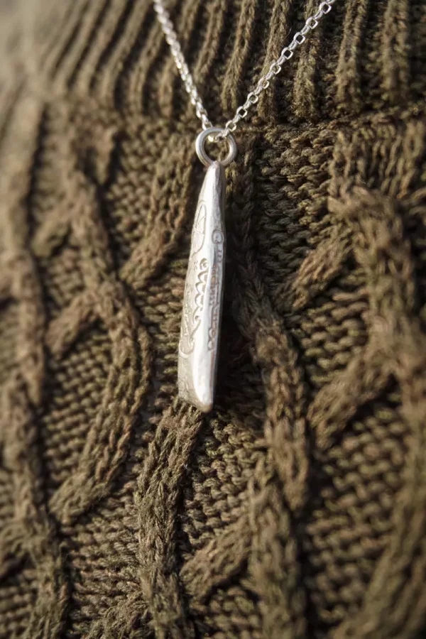 Cashel Murphy Ogham stone pendant (Silver)