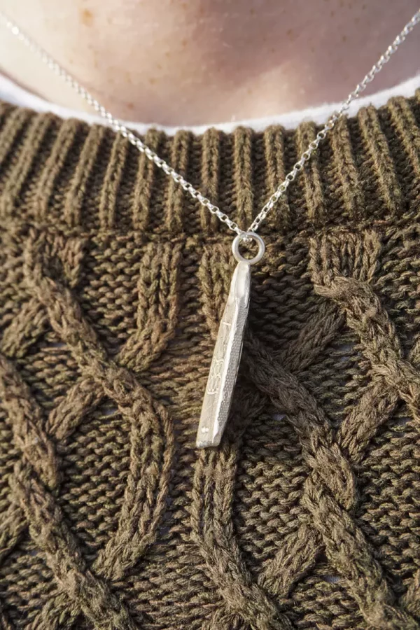 Cashel Murphy Ogham stone pendant (Silver)