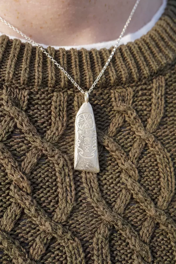 Cashel Murphy Ogham stone pendant (Silver)