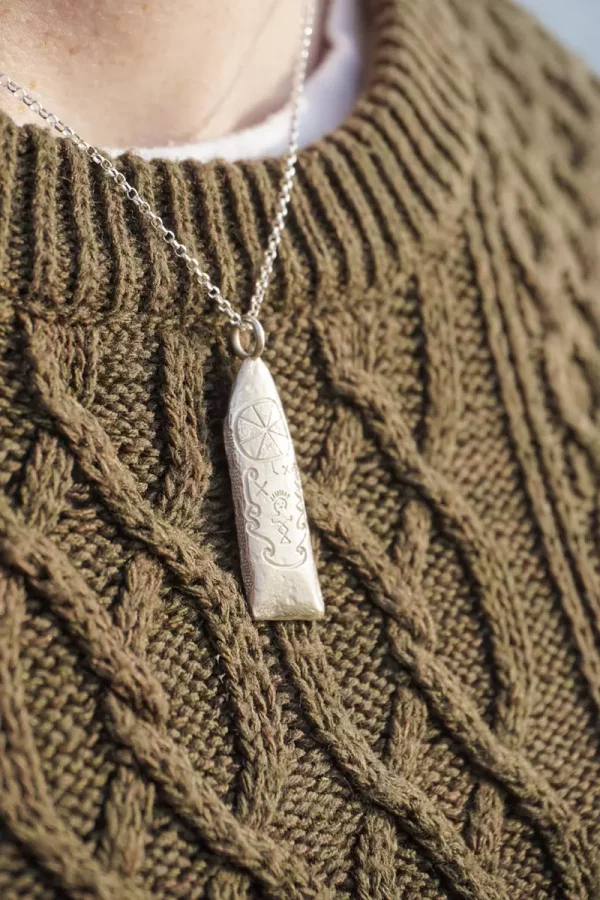 Cashel Murphy Ogham stone pendant (Silver)