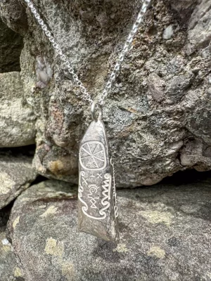 Cashel Murphy Ogham stone pendant (Silver)