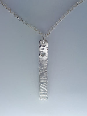 Kilmalkedar Contract Stone pendant (Silver) by Dingle Goldsmiths