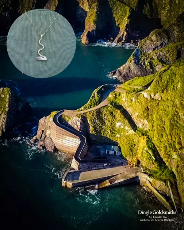 Dunquin Pier Pendant (Silver) by Dingle Goldsmiths